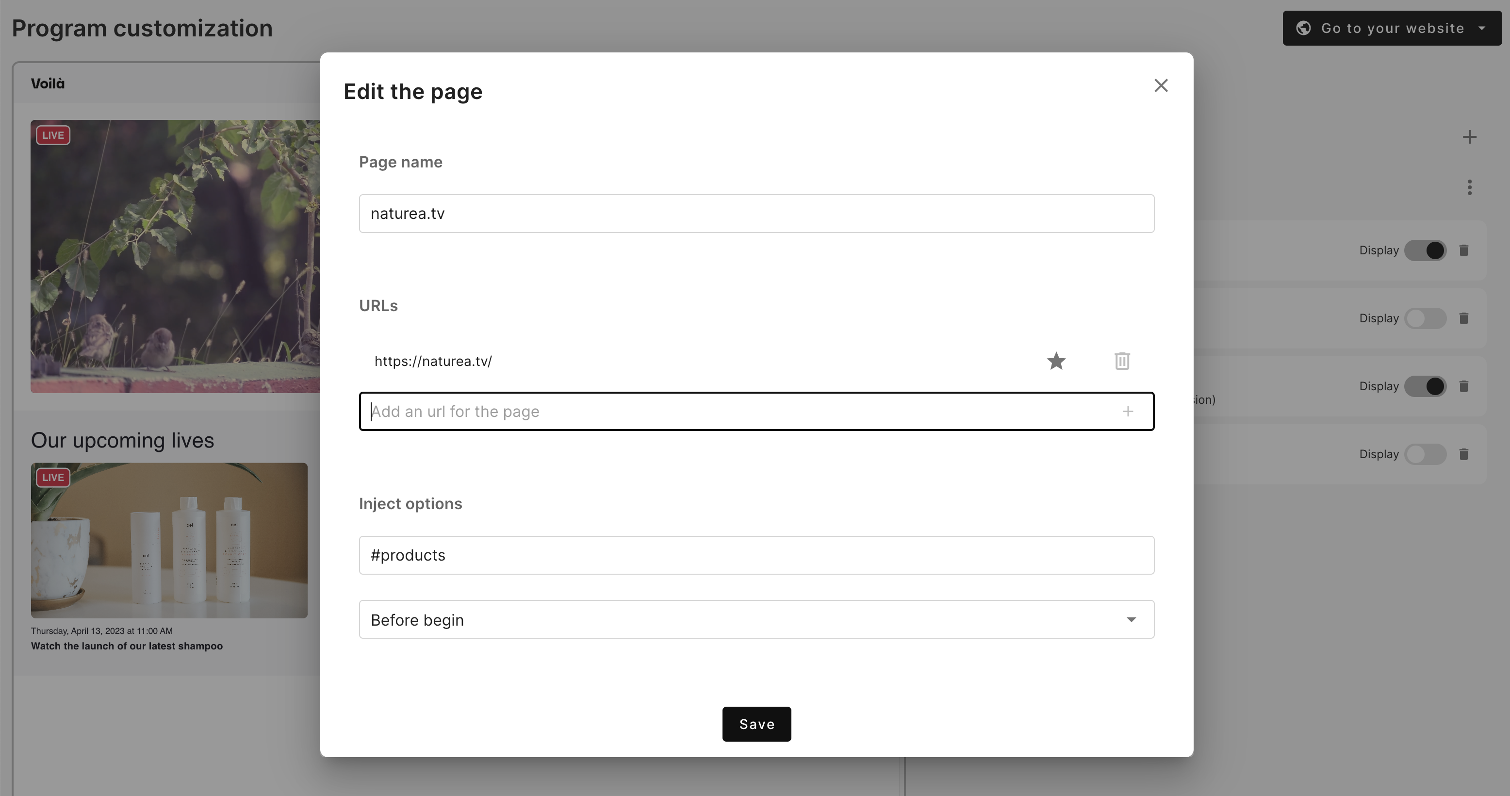 img Configuration